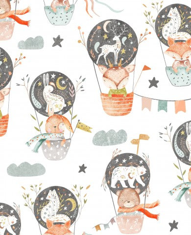 Jersey animals in hot air balloons