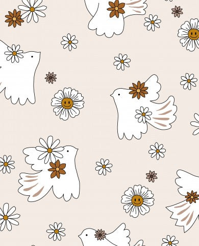 Certo! Ecco la meta descrizione SEO: "Il nostro Canvas Cotton Peaceful Flower Bird - un'ottima scelta per i tuoi prossimi progetti! Cotton Stretch