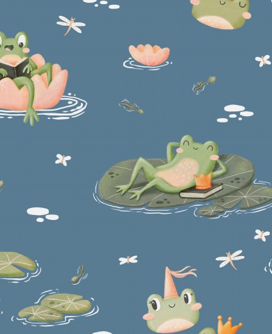 French Terry Frogs and Dragonflies