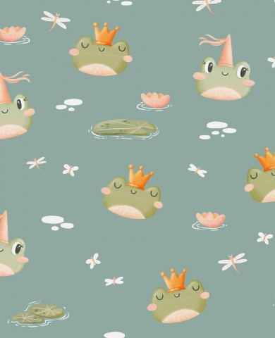 Waterproof fabric frogs and dragonflies