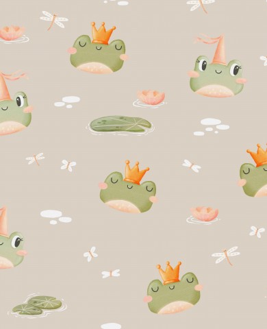 Baumwolle-Canvas-Stoff von Froggy für Ihre nächsten Nähekreationen: "Fairy Tale Sand" - ein wunderschöner, weicher Stoff mit leichtem Sand-Muster, ideal für Kl