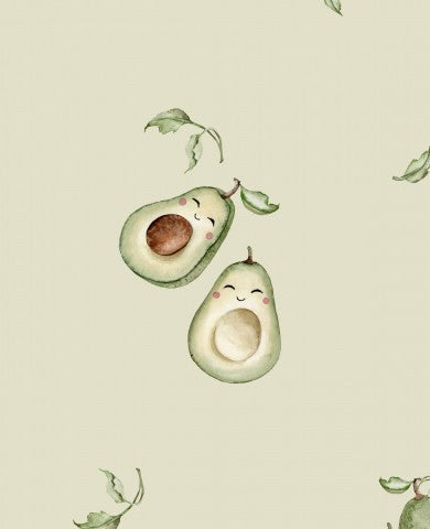 French Terry two avocados and leaves
