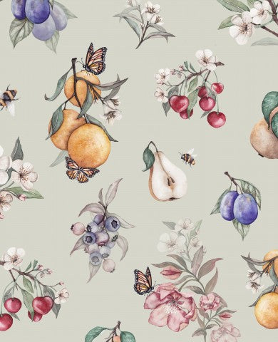 Vandtæt stof frugter og blomster