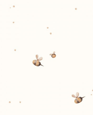SoftShell bees flying in the air on a white background