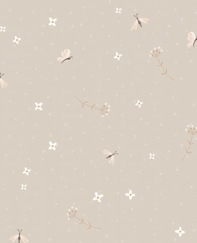 Streuen Sie Ihre Frühlingsfreude in ein wunderschönes Gewand! Unser Canvas Baumwolle Frühlingserwachen mit Streublumen Sand ist der perfekte Ausgangsmaterial f