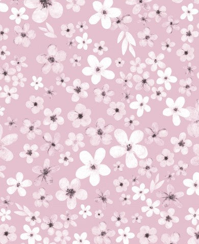 Panama einen rosa Hintergrund mit weißen Blumen darauf