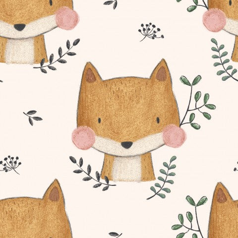 Panama cute foxes and flowers