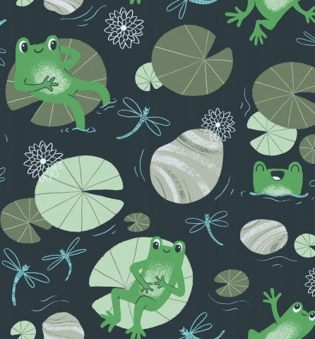 Jersey frogs and lily pads