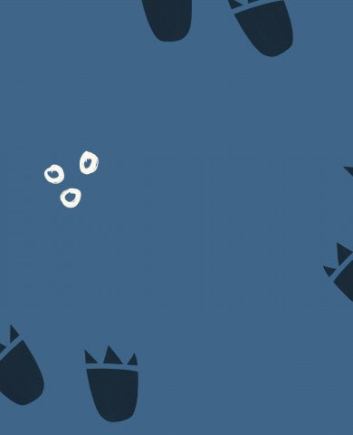 Luovuutta kankaalla: Puuvillainen jalanjälkikangas seuraavaan projektioosi – ihanteellinen ompeluun, alkaen 0,50 €/m.