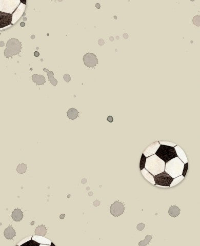 Tessuto impermeabile un gruppo di palloni da calcio su uno sfondo verde