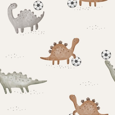 Waterproof fabric dinosaurs and footballs