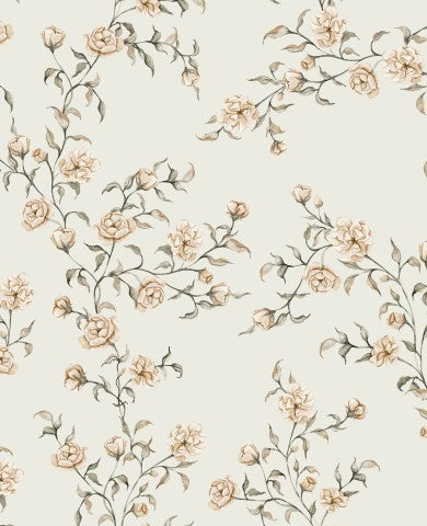 Jersey ein Bild eines floralen Tapetenmusters