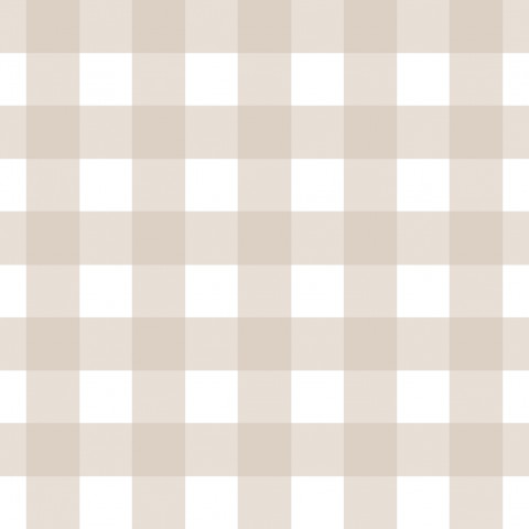 Gingham-Beige-Canvas-Stoff in 10x10cm-Meterware - Baumwolle zum nähen, ideal für Blusen, Taschen & mehr!