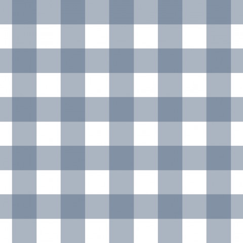 Musselin einen blau-weiß karierten Stoffhintergrund