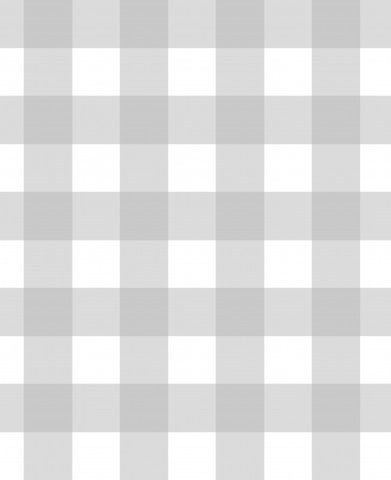 Satin cotton with a white and grey checked fabric background