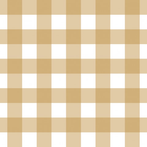 Jersey eine beige-weiß karierte Tischdecke