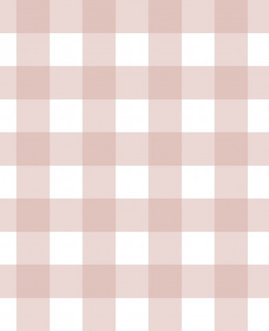 Satin cotton with a pink and white checked fabric background
