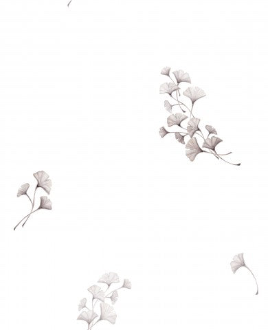 Waterproof fabric pattern of leaves on a white background