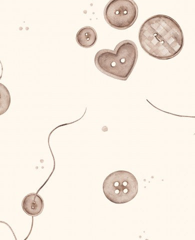 Rib Jersey Knöpfen und Herzen