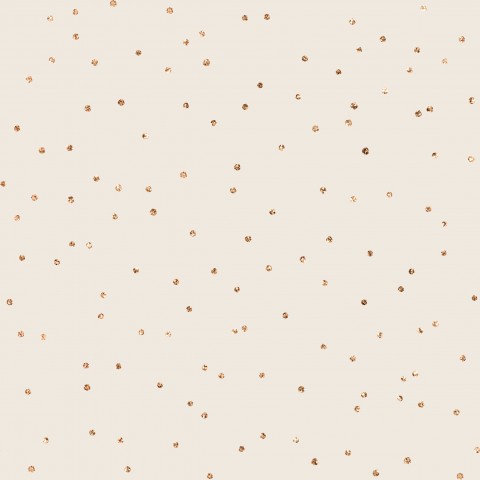 Panama golden polka dots on beige background