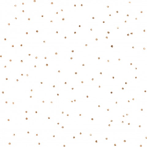 Muslin a white background with golden dots