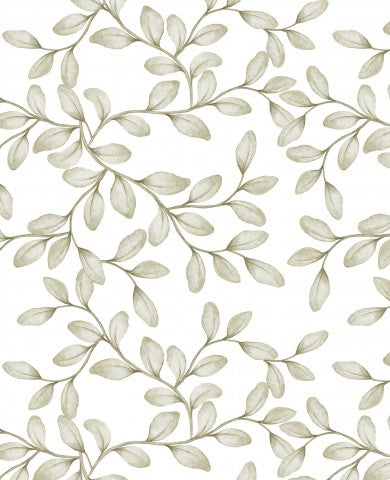 Tissu imperméable avec feuilles sur fond blanc