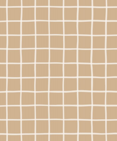 Tessuto di cotone moderno per la tua prossima proiezione! Canvas Grid Beige - un design elegante per tavolo o parete, ideale per l'interior design in soggiorno e