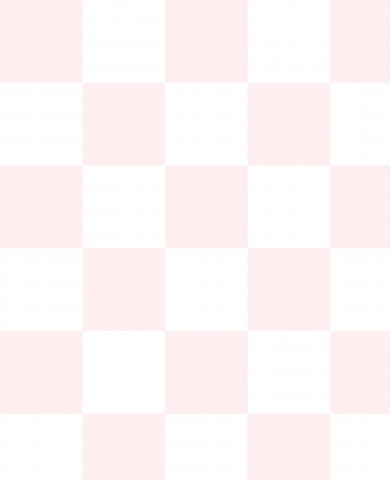 Satinbomuld med en pink og hvid ternet baggrund