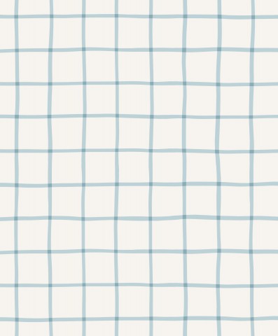 Waterproof fabric a light blue and white checked fabric
