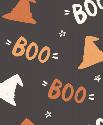 Cappelli di Halloween in maglia a coste su sfondo nero