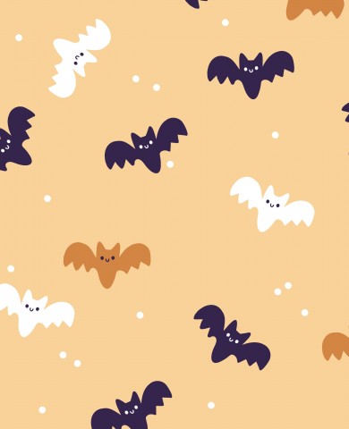 SoftShell Halloween pattern with bats