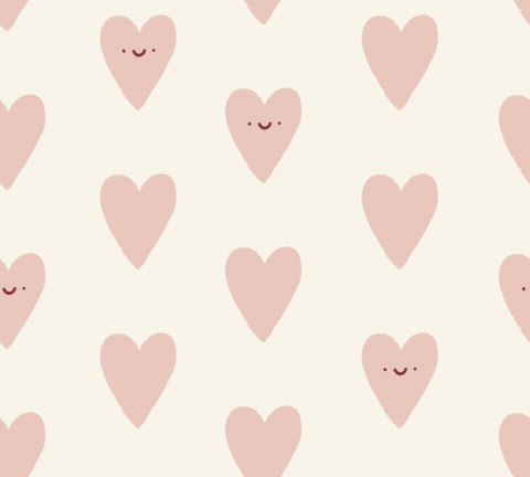 Romantische Valentijnsdagideeën met deze roze katoenen stof! 100% katoen, ideaal voor naai- en patchworkprojecten. Vrolijke hartjes op zachtroze.