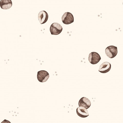 Franske Terry-nødder og frø på beige baggrund