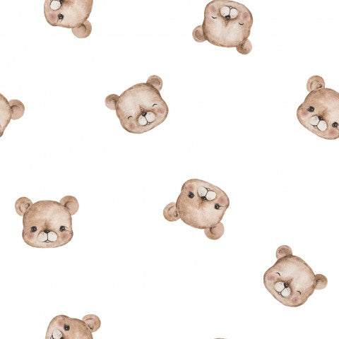 Satin cotton cute teddy bear heads