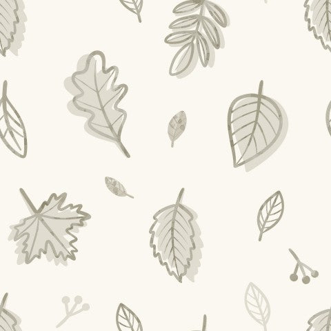 Satin Cotton Autumn Leaves