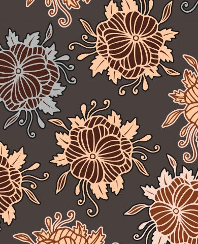 Fiori di SoftShell su uno sfondo marrone vettoriale