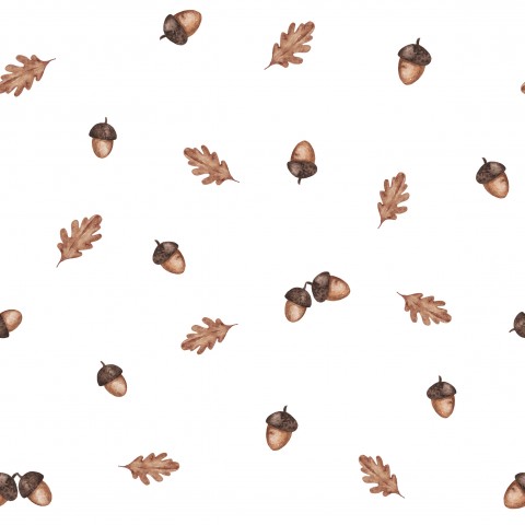 Jersey acorns and leaves