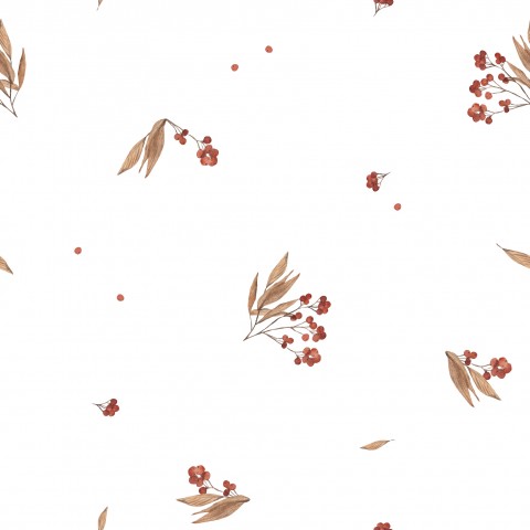 Jersey red berries on a white background