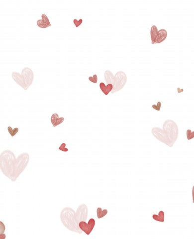 Musselin einen nahtlosen Valentinstag-Hintergrund