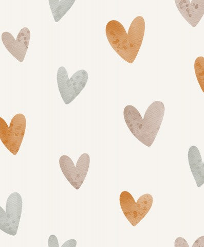 Jersey hearts on a white background