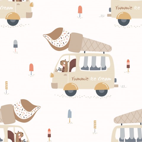 Scopri la varietà di tessuti di cotone nell'Icream Van! Tessuti di qualità per cucire, ideali per la tua prossima creazione