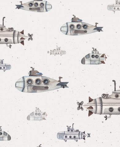 Muslin submarines on a white background