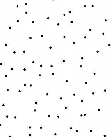 Satin cotton a black and white polka dot pattern