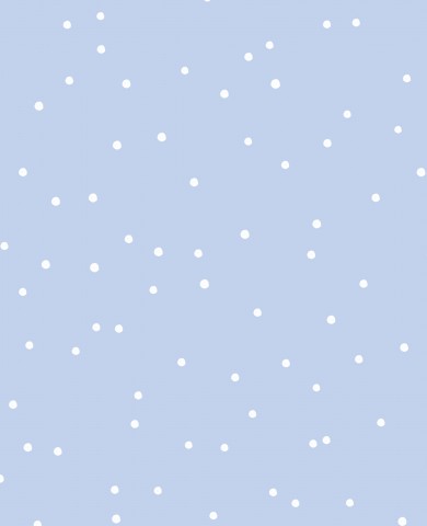 Waterproof fabric a blue background with white dots on it