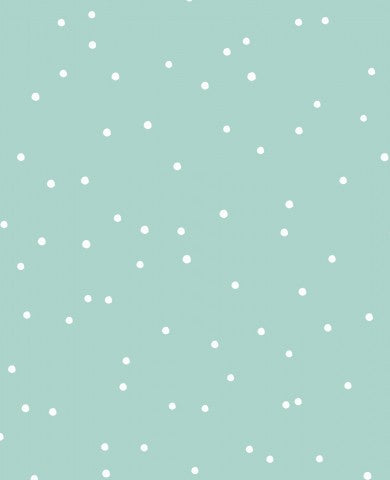 Rib Jersey a green background with white dots