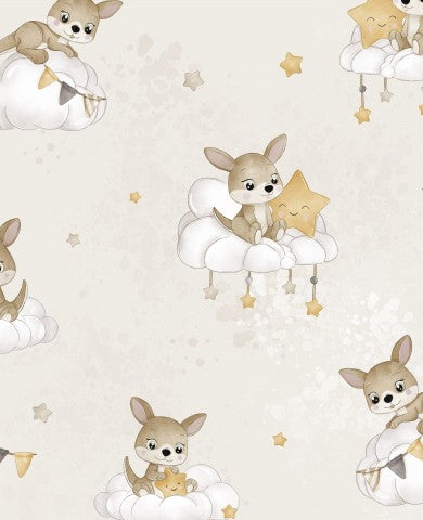 Einzigartige Baumwolle-Canvas-Stoffe in Känguru-CREME-Farbe, ideal für Mode- und Accessoire-Näherei. Natürlich weiches Material, optimal für Trägheitsfaktor 4.