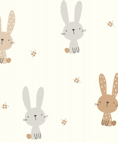 SoftShell bunnies in different colors on a white background