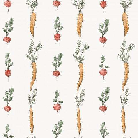 Waterproof fabric watercolor carrots
