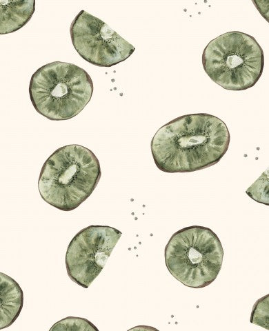 tranches de kiwi en mousseline