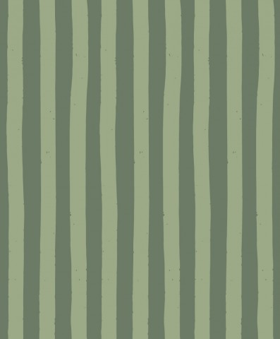Classiche strisce di cotone in verde, ideali per progetti di cucito unici. 100% cotone, vendute al metro per il fai da te.